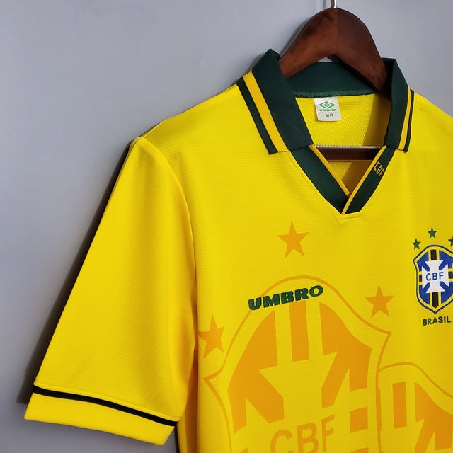 Brazil 1994 Retro Home Men's Fan Jersey