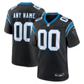 Carolina Panthers - Maglia da gara NFL personalizzata - Nera