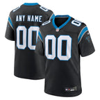 Carolina Panthers - Maglia da gara NFL personalizzata - Nera