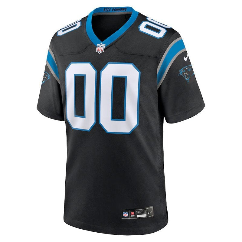 Carolina Panthers - Maglia da gara NFL personalizzata - Nera