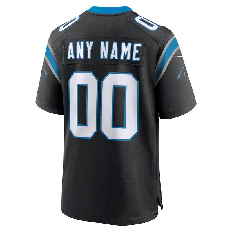 Carolina Panthers - Maglia da gara NFL personalizzata - Nera