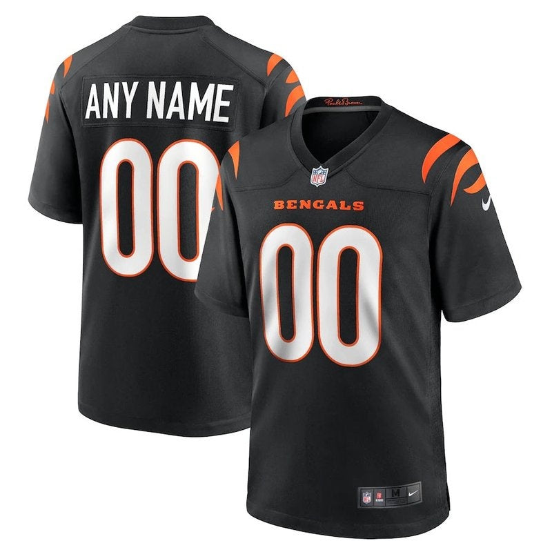Cincinnati Bengals - Maglia da gara NFL personalizzata - Nera