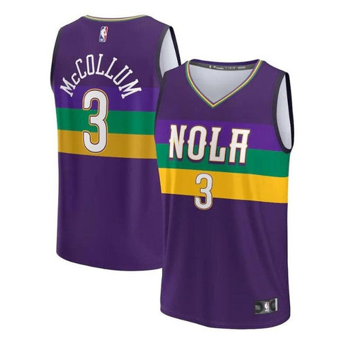 CJ McCollum New Orleans Pelicans Unisex 2023 Fastbreak NBA Trikot - City Edition - Lila