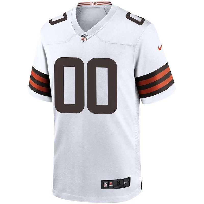 Cleveland Browns - Maglia da gara NFL personalizzata - Marrone - Bianco