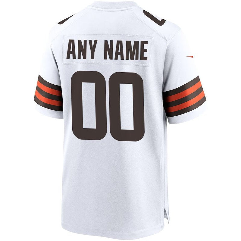 Cleveland Browns - Maglia da gara NFL personalizzata - Marrone - Bianco