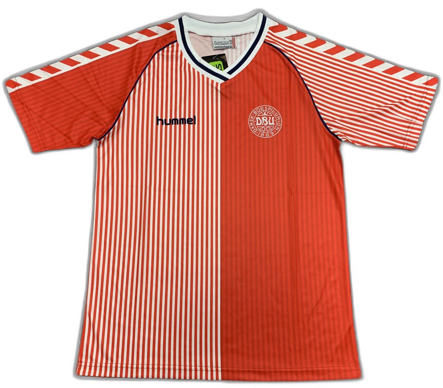 Danimarca 1986 I Maglia Home - Versione Retro