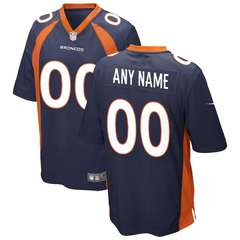 Denver Broncos - Maglia da partita NFL personalizzata alternativa - Blu navy
