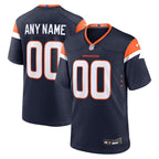 Denver Broncos - Colección alternativa Mile High - Camiseta de juego NFL personalizada - Azul marino