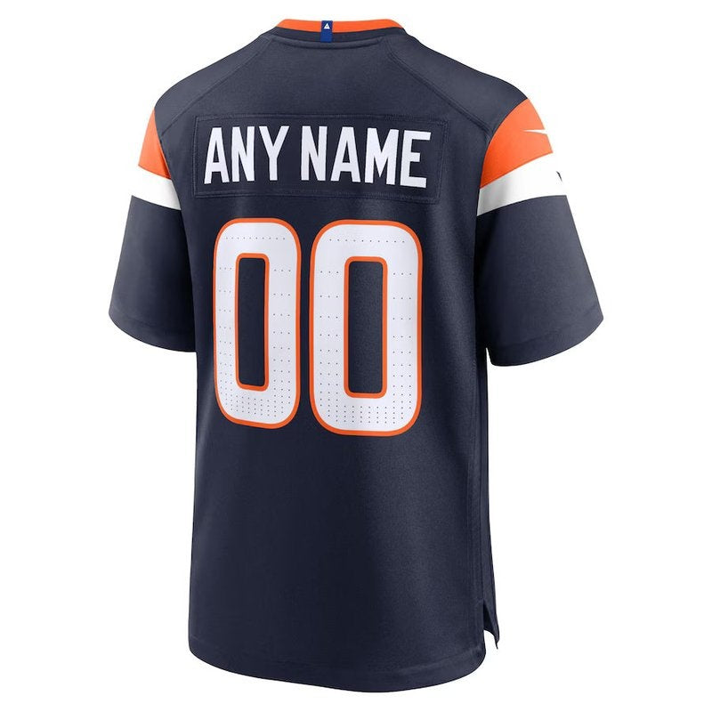 Denver Broncos - Colección alternativa Mile High - Camiseta de juego NFL personalizada - Azul marino