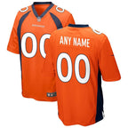 Denver Broncos - Maglia da gara NFL personalizzata - Arancione