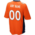 Denver Broncos - Maglia da gara NFL personalizzata - Arancione