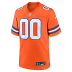Denver Broncos - Colección Mile High - Camiseta de partido de la NFL personalizada retro de 1977 - Naranja