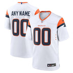 Denver Broncos - Collezione Mile High - Maglia da gara NFL personalizzata - Bianca