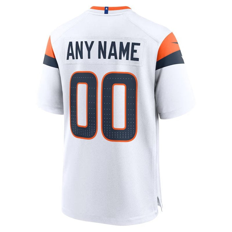 Denver Broncos - Collezione Mile High - Maglia da gara NFL personalizzata - Bianca