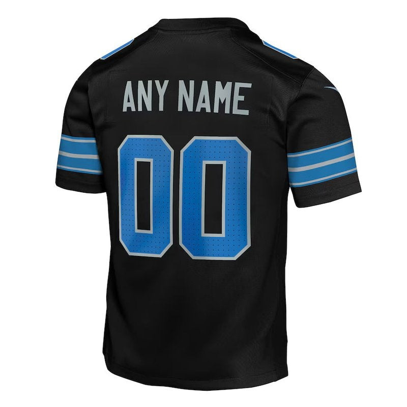 Detroit Lions - Maglia da partita NFL personalizzata alternativa - Nera