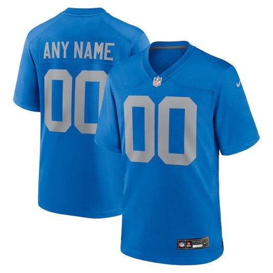 Detroit Lions - Maillot de match NFL personnalisé alternatif - Bleu