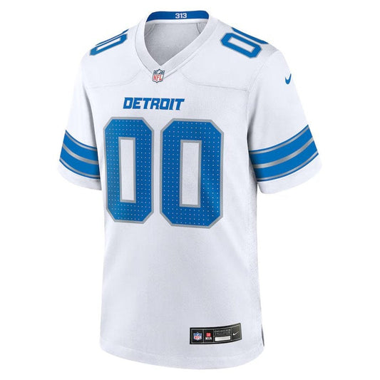 Detroit Lions - Maillot de match NFL personnalisé - Blanc
