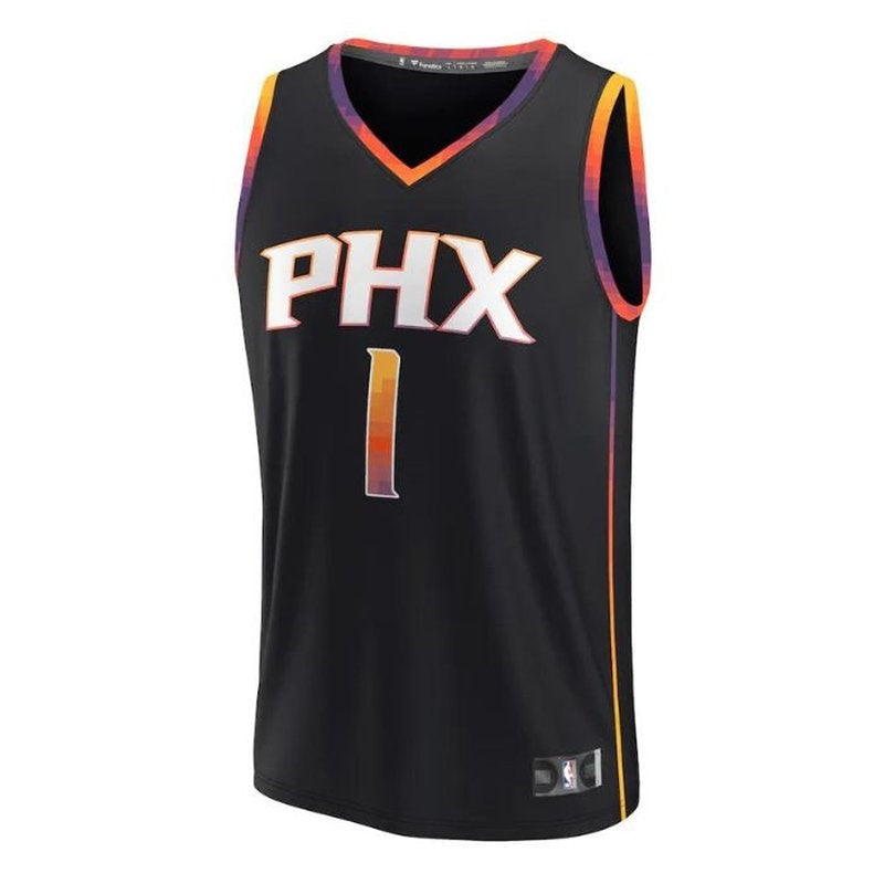 Maglia NBA Devin Booker Phoenix Suns 2023 Fast Break Player Nera - Edizione Statement