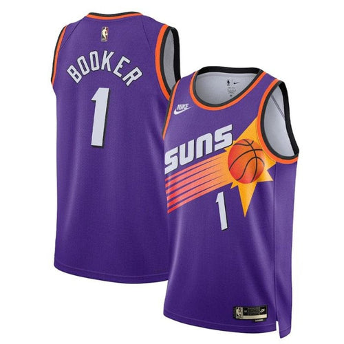 Maglia NBA Unisex Devin Booker Phoenix Suns 2023 Viola - Edizione Classica