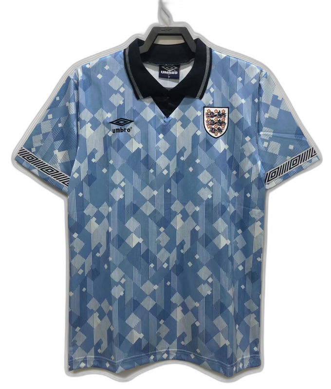 Maglia Inghilterra 1990 Edizione Blu - Versione Retro