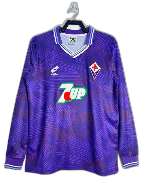 Fiorentina 92/93 I Home Jersey - Long Sleeve Retro Version