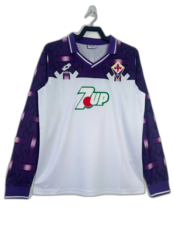 Camiseta Fiorentina 92/93 II Visitante - Versión Retro Manga Larga