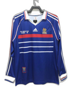Maglia Home Francia 1998 I - Versione Retro a Maniche Lunghe