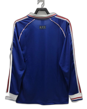 France 1998 I Home Jersey - Long Sleeve Retro Version