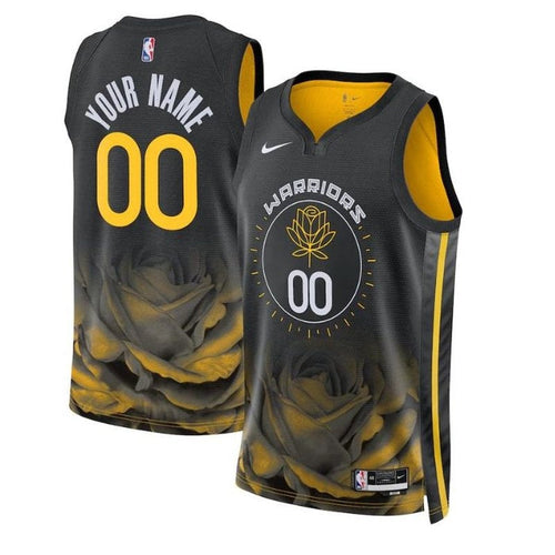 Camiseta unisex de los Golden State Warriors de la NBA 2023 - Edición Ciudad - Negra