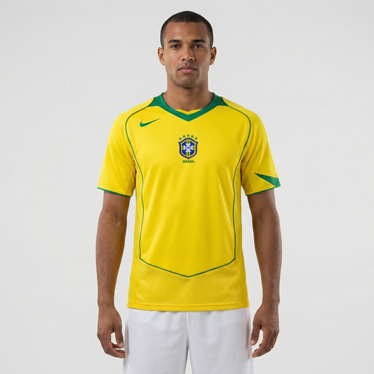 Jersey Nike Brasil Retro 2004 Fan