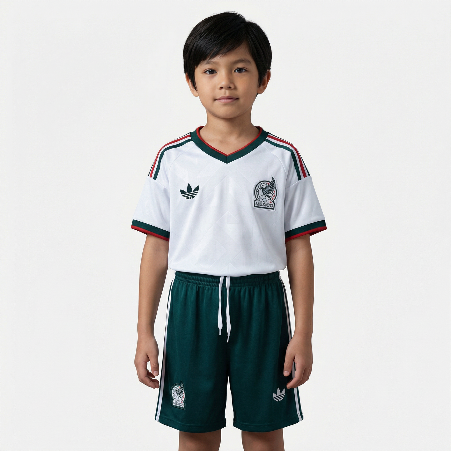 Kids Kit México 2026/27 - White Green
