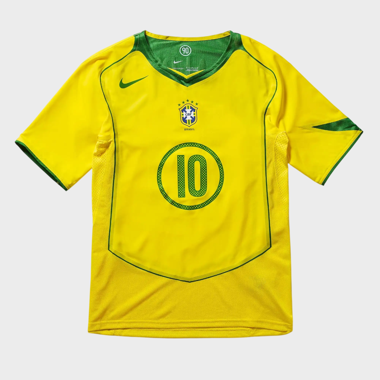 Jersey National Team Brasileira I 2004 Reedição Total 90 Nike - RONALDINHO 10