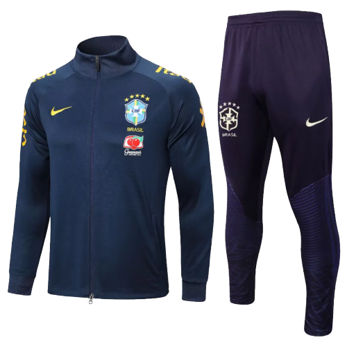 Travel Jacket National Team Brasil - Man - Marinho Com Patrocinio