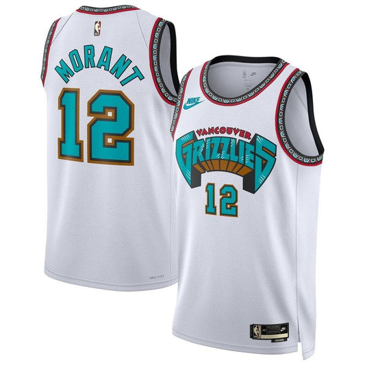 Ja Morant Memphis Grizzlies Unisex 2024/25 NBA Trikot - Weiß - Classic Edition