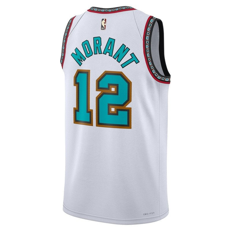ジャ・モラント メンフィス・グリズリーズ ユニセックス 2024/25 NBA ユニフォーム - ホワイト - クラシックエディション