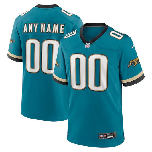 Jacksonville Jaguars - Camiseta de juego de la NFL personalizada Prowler Throwback - Teal