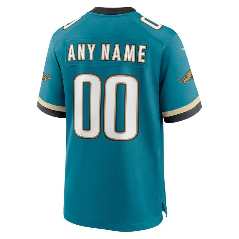 Jacksonville Jaguars - Maglia da gara NFL personalizzata Prowler Throwback - Verde petrolio