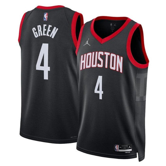 Jalen Green Houston Rockets 2023 Statement Edition Oro NBA Trikot - Schwarz