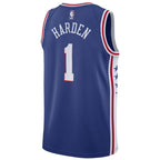 Maglia NBA James Harden Philadelphia 76ers 20222 - Icon Edition - Royal