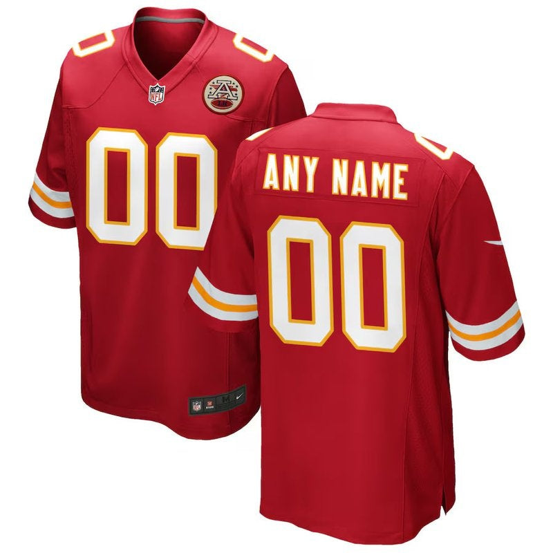 Kansas City Chiefs - Maillot de match NFL personnalisé - Rouge