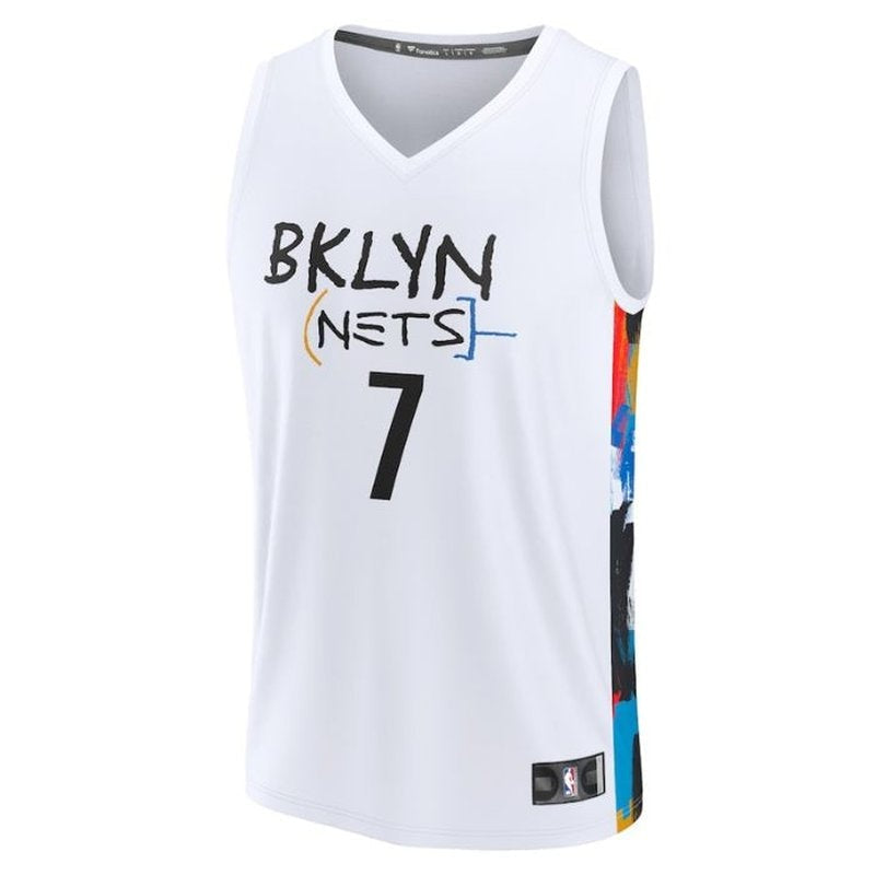 Maglia NBA Fastbreak Kevin Durant Brooklyn Nets 2023 - City Edition - Bianca