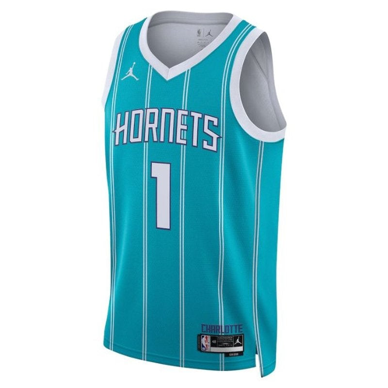 Maglia NBA unisex LaMelo Ball Charlotte Hornets 2023 - Icon Edition - Verde petrolio