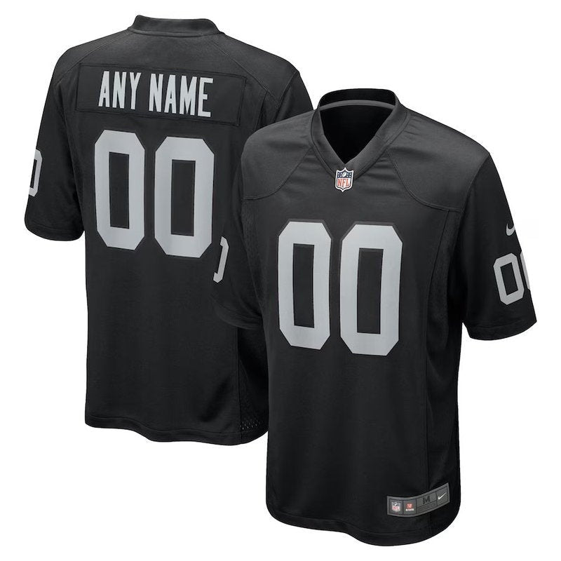 Las Vegas Raiders - Maglia da gara NFL personalizzata - Nera