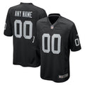 Las Vegas Raiders - Maglia da gara NFL personalizzata - Nera