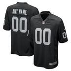 Las Vegas Raiders - Maglia da gara NFL personalizzata - Nera