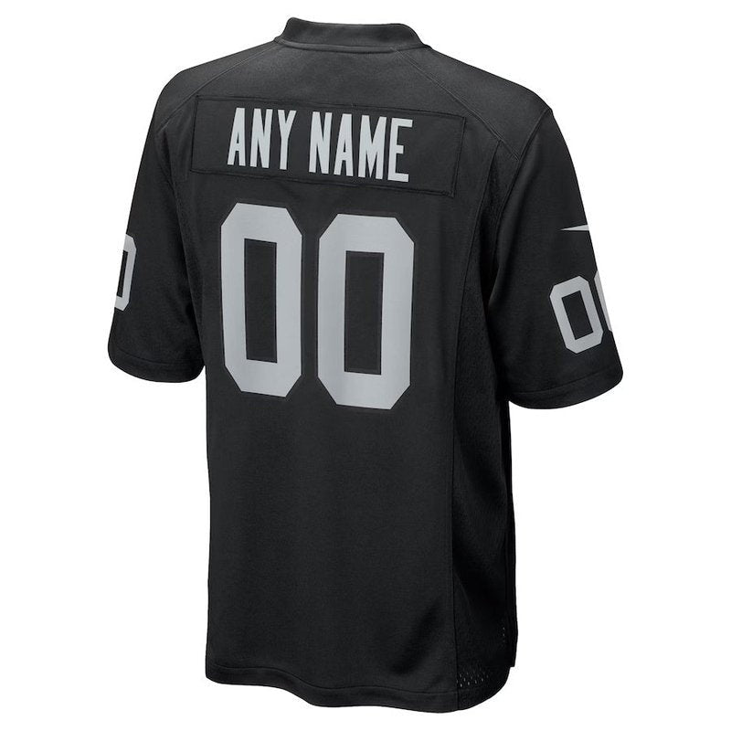 Las Vegas Raiders - Maglia da gara NFL personalizzata - Nera