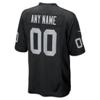 Las Vegas Raiders - Maglia da gara NFL personalizzata - Nera
