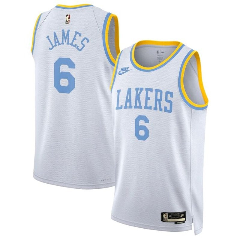 Camiseta NBA blanca - Edición clásica de LeBron James de Los Angeles Lakers 2023