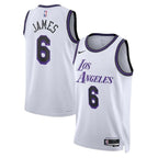 LeBron James Los Angeles Lakers Unisex 2023 NBA Trikot - City Edition - Weiß