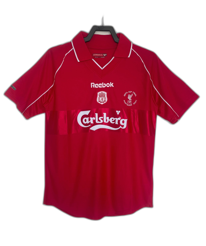 Prima maglia home del Liverpool 00/01 - Versione retro